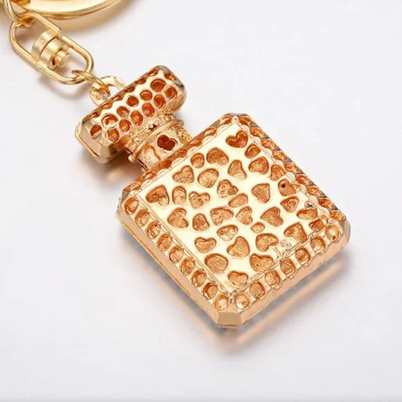 Crystal Perfume Bottle Purse Keychain Chanel - Picture 5 of 12